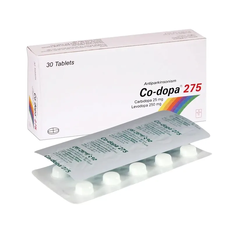 Codopa 275 mg supplied packaging