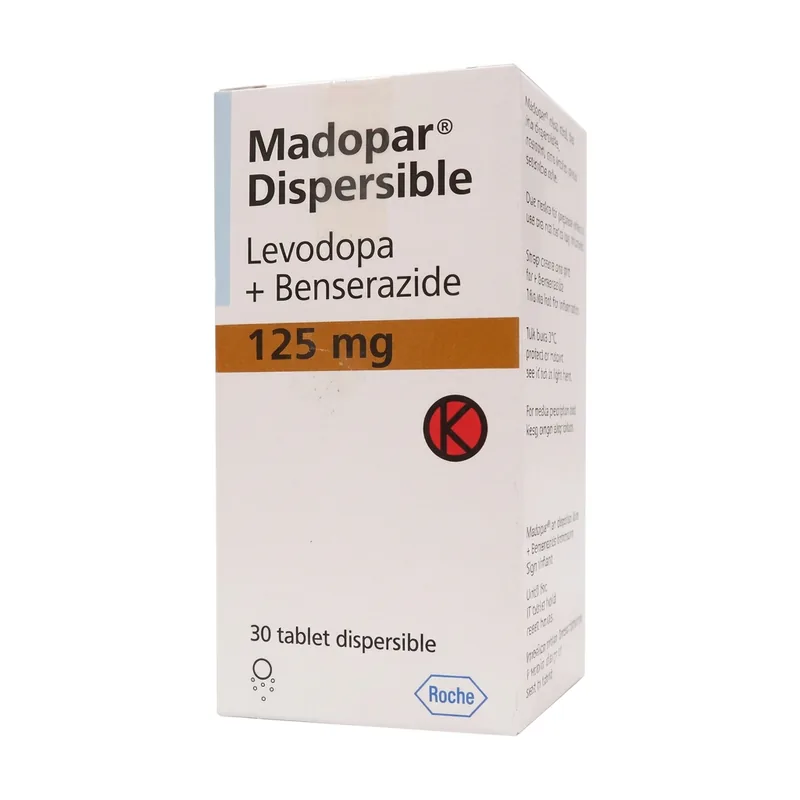 Madopar Dispersible 125 supplied packaging