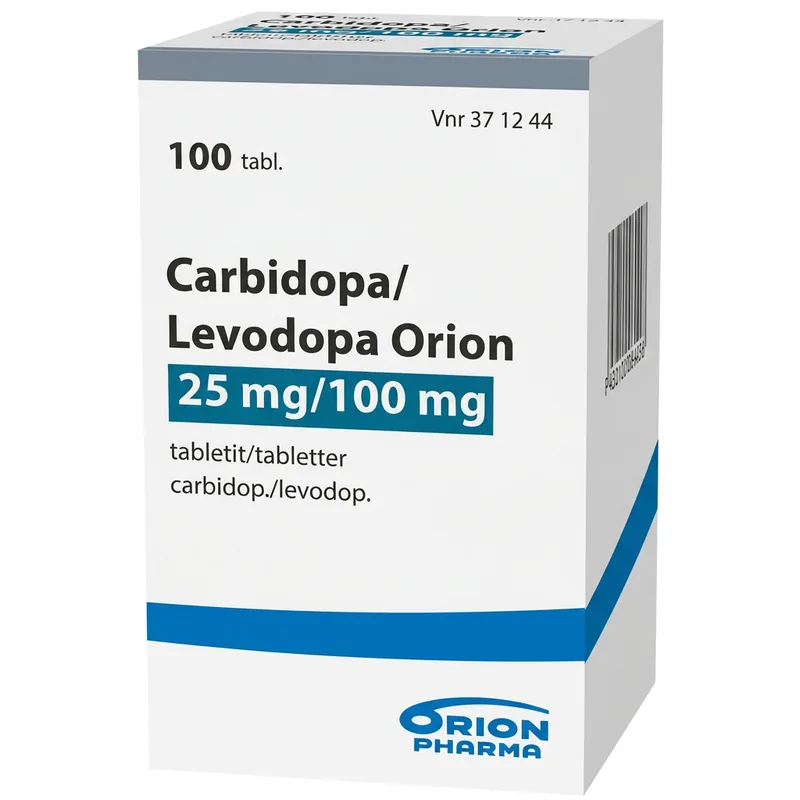 Carbidopa/Levodopa Orion 25/100 carton supplied for the Oridopa record